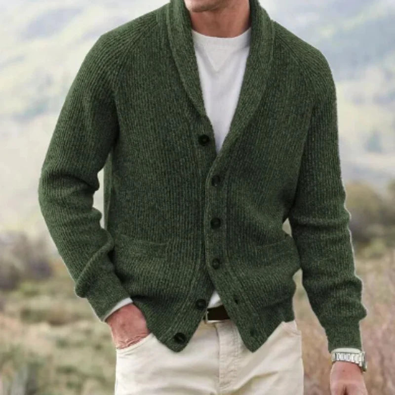 Erling | Cardigan en Tricot à Col V pour Homme