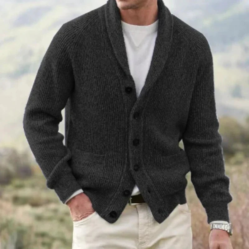 Erling | Cardigan en Tricot à Col V pour Homme