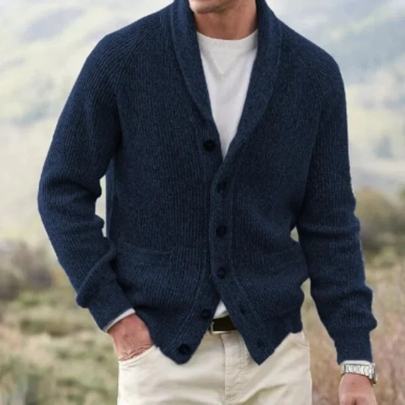 Erling | Cardigan en Tricot à Col V pour Homme