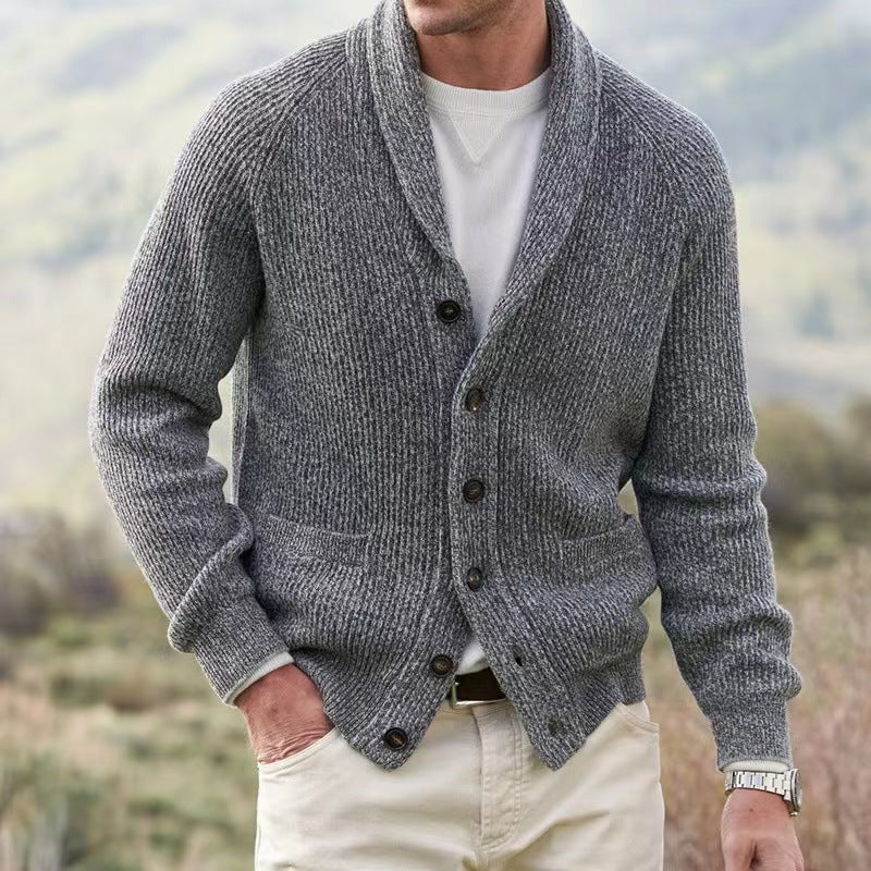 Erling | Cardigan en Tricot à Col V pour Homme