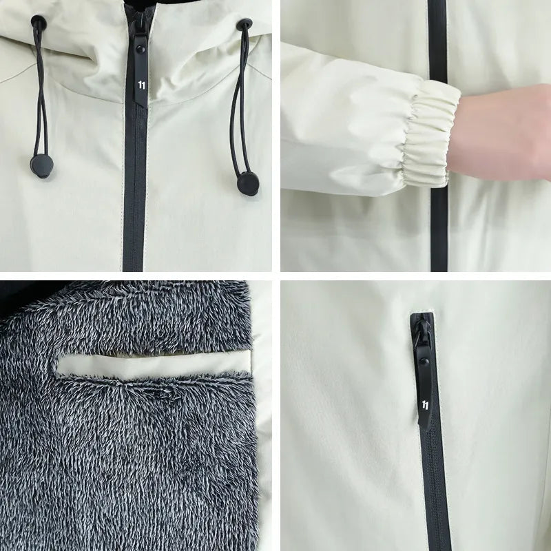 Ambriante | Veste à Capuche Doublée en Polaire pour Homme