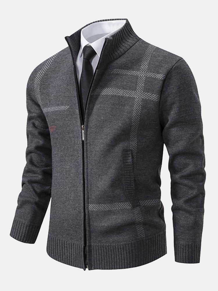 Sten | Cardigan pour hommes avec col montant