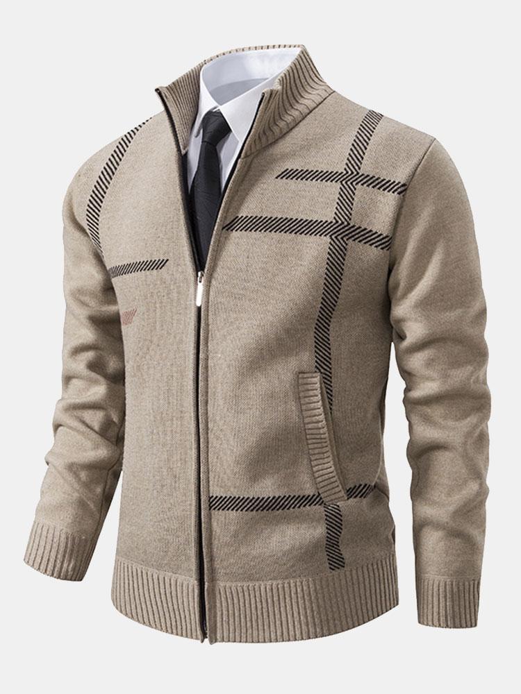 Sten | Cardigan pour hommes avec col montant