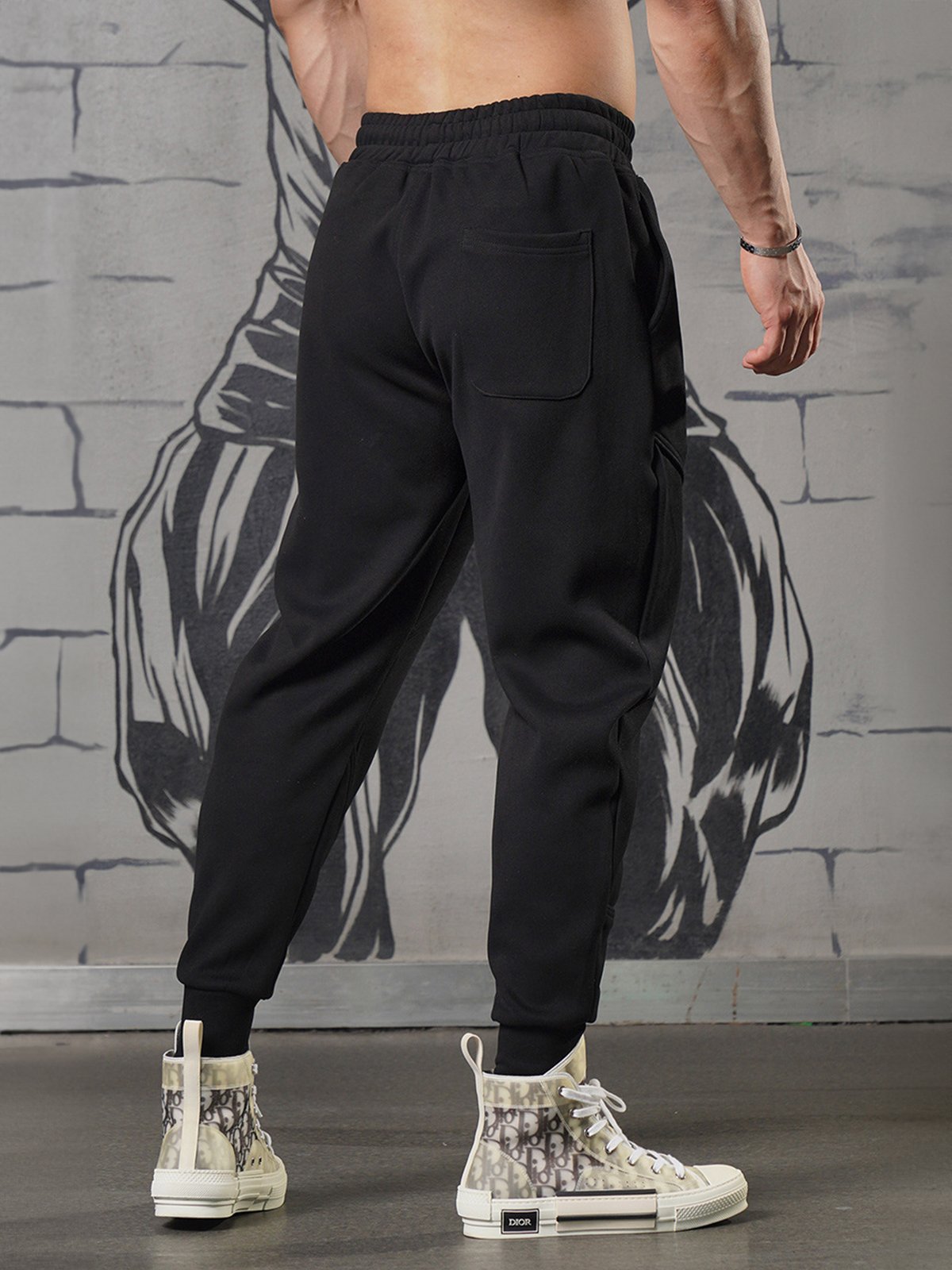 Lucien | Pantalon de Jogging pour Homme avec Taille Garterisée et Poches Latérales