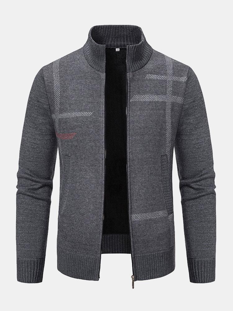 Sten | Cardigan pour hommes avec col montant