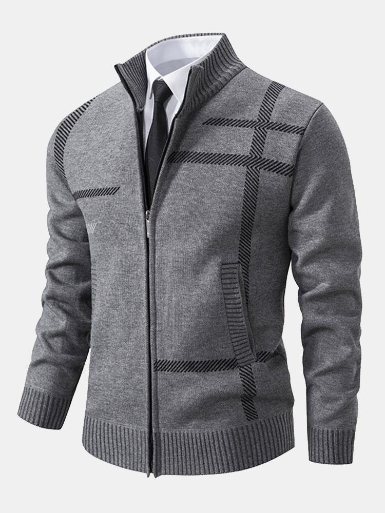 Sten | Cardigan pour hommes avec col montant