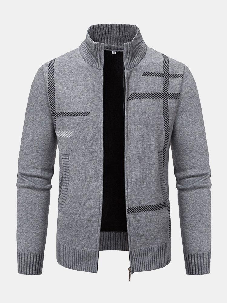 Sten | Cardigan pour hommes avec col montant