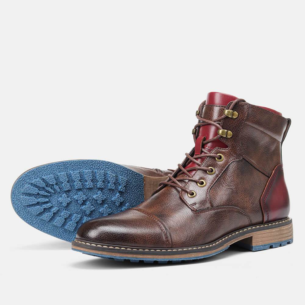 Édouard | Bottes Oxford Premium pour Homme à Lacets et Zip Latéral