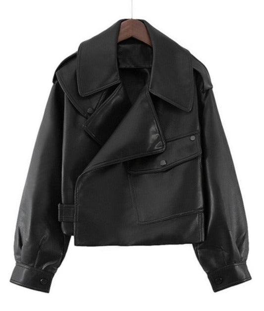 Ninelle | Veste Biker en Cuir Femme au Style Classique