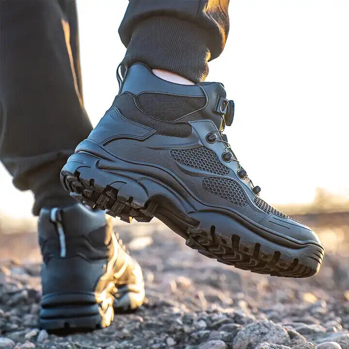 Sébastien | Chaussures de Sécurité Indestructibles à Bout Acier - Bottes de Travail Anti-Perforation avec Fermeture Rotative