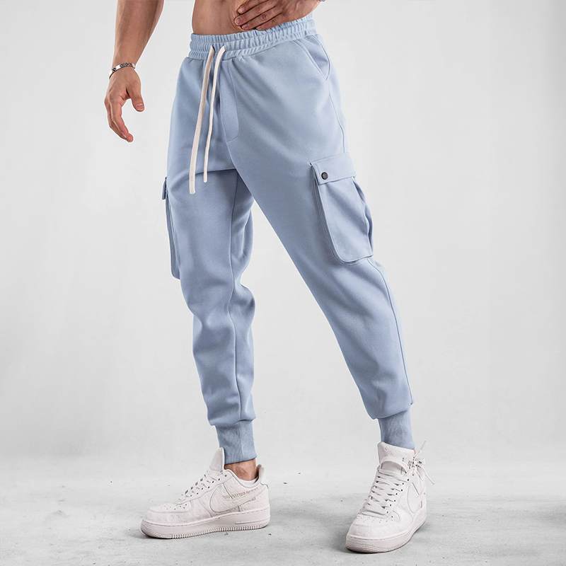 Matteo | Pantalon de Jogging Garni avec Cordon de Serrage et Grandes Poches Latérales pour Homme