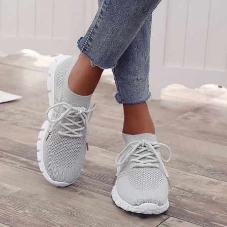 Nicoline | Sneakers en Maille Respirante et Légères à Lacets pour Femmes