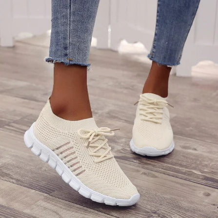 Nicoline | Sneakers en Maille Respirante et Légères à Lacets pour Femmes