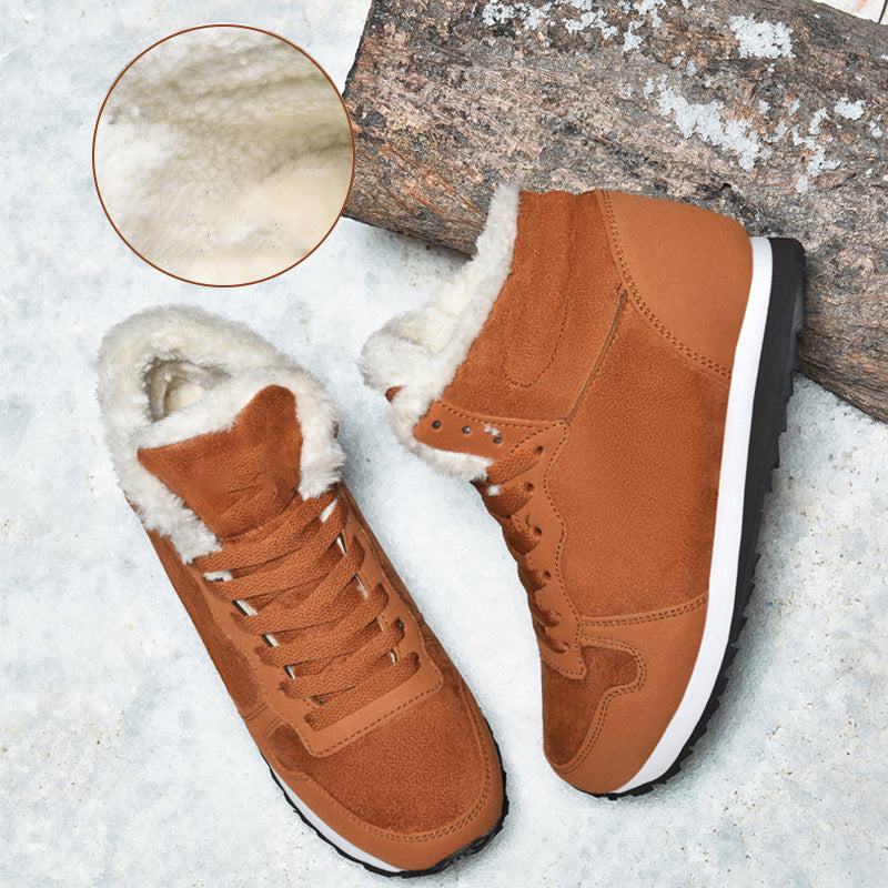 Orlanne | Sneakers d'Hiver Orthopédiques à Lacets avec Doublure en Fleece pour Femme