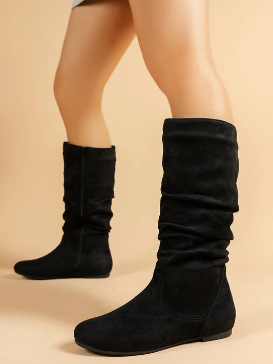 Roslina | Bottes hautes avec semelle plate